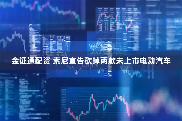 金证通配资 索尼宣告砍掉两款未上市电动汽车