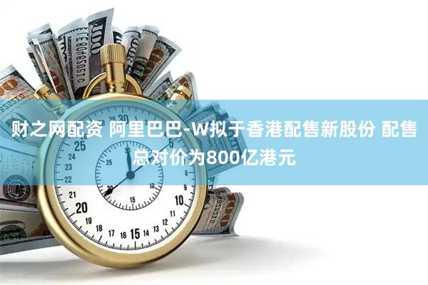 财之网配资 阿里巴巴-W拟于香港配售新股份 配售总对价为800亿港元